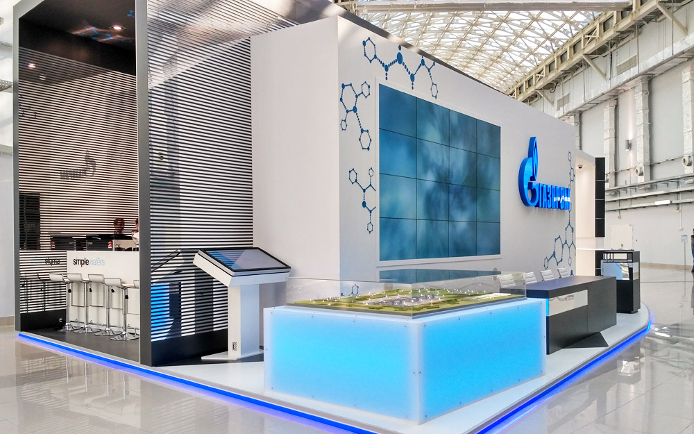 Редкость стендов. WASSERKRAFT выставочный стенд 2022. Стенд Газпрома на выставке.